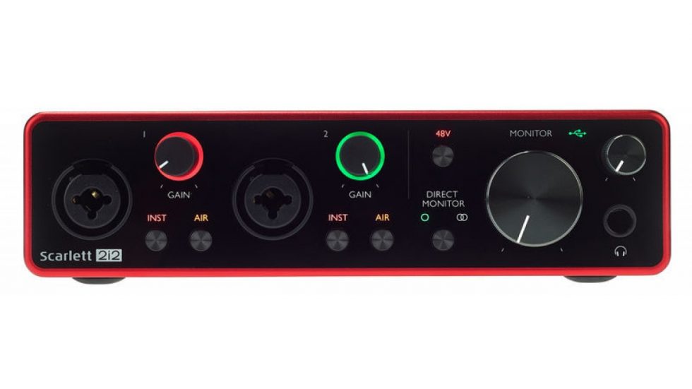 Внешняя звуковая карта focusrite 2i2