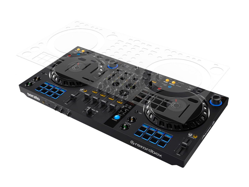 DJ Skin Pioneer DJ DDJ-FLX6 protege o teu equipamento. Material super leve e ultra resistente para utilizar em funcionamento.