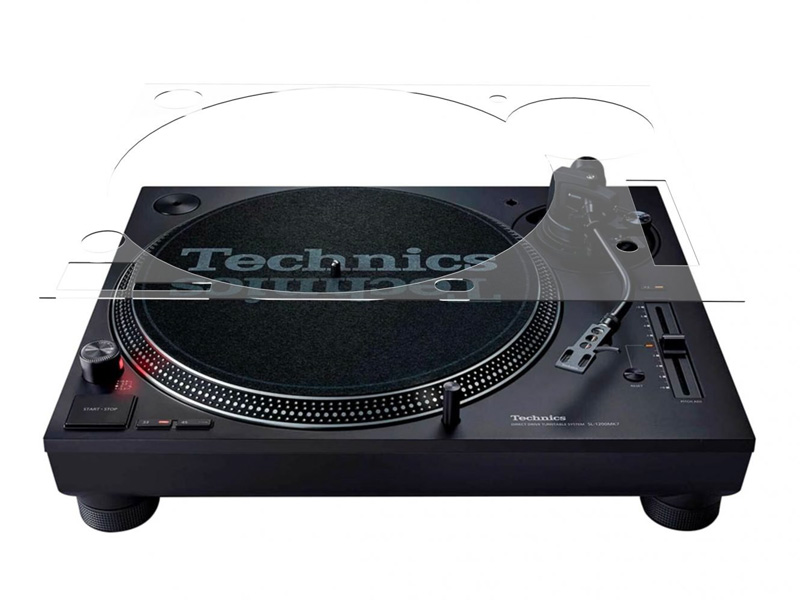 DJ Skin Technics DJ SL-1210 MK7 protege o teu equipamento. Material super leve e ultra resistente para utilizar em funcionamento.