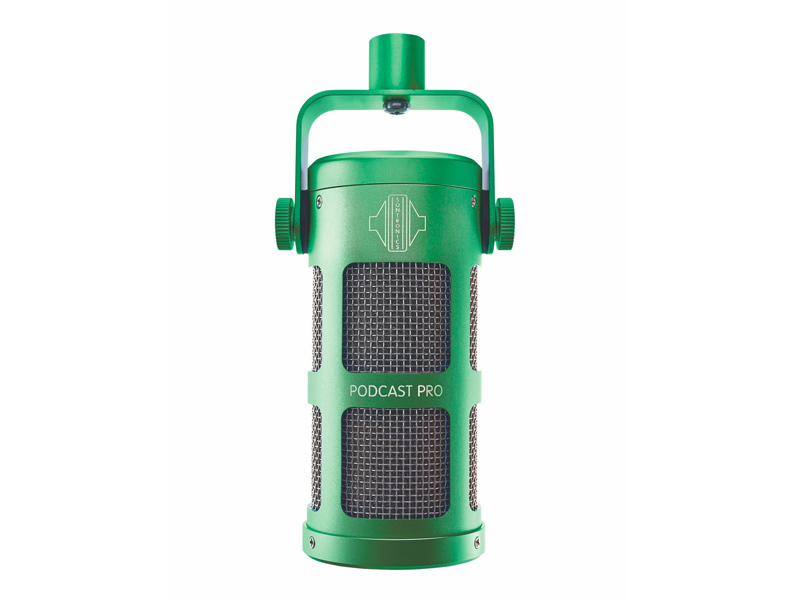 Sontronics Podcast Pro Green is a professional dynamic microphone, hand-built in the UK, specifically developed to give incredible results