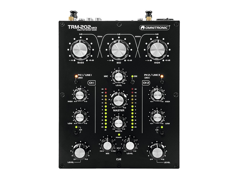 Omnitronic TRM-202MK3 for those looking for a mixer with rotary at an honest price great purchase. The value is adjusted to the quality alone.
