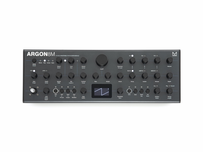 MODAL ARGON8M Transparent, rich sound, array of realtime controls, MPE support, clear structured user interface integrated performance tools
