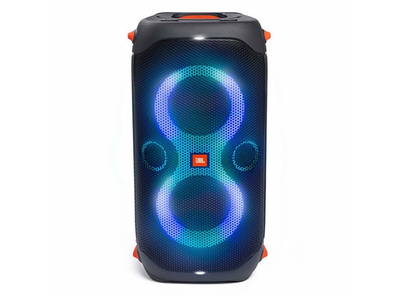 Start a party with a dynamic light show, synced to the powerful sound and deep bass of the JBL Partybox 110