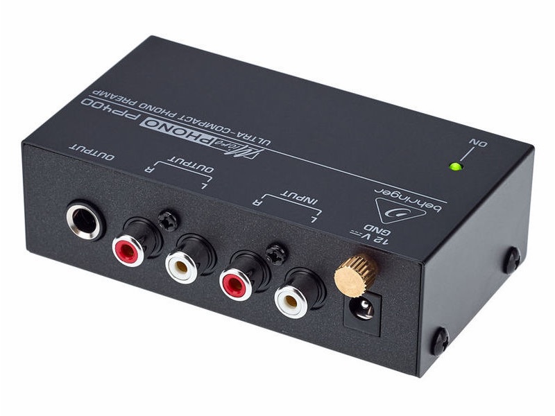 The ultra-compact Behringer PP400 stereo RCA Inputs and Outputs, as well as a ¼ " TRS Output jack. Incredible low-noise operation