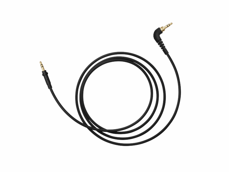 aiaiai c05 straight black Straight 1.2m thermo plastic cable. Soft touch surface and perfect for small workstations.