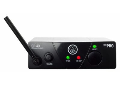 AKG WMS40 Mini Single Vocal wireless microphone system provides crystal clear sound and is plug'n'play solution. “Up and running” in a second