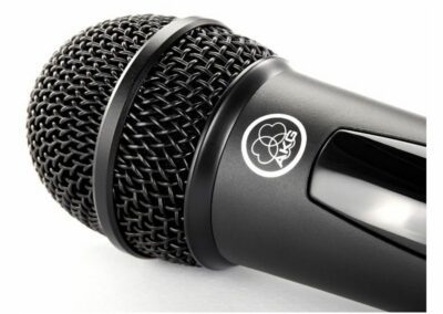 AKG WMS40 Mini Single Vocal wireless microphone system provides crystal clear sound and is plug'n'play solution. “Up and running” in a second