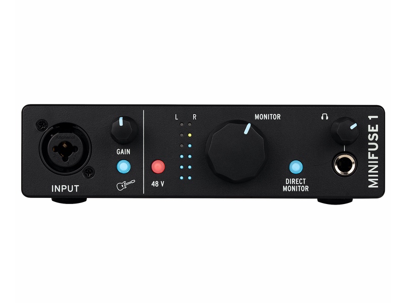 Arturia MiniFuse 1 Black compact audio interface designed to work for you.whatever your style.Get your sound out there with simple recording
