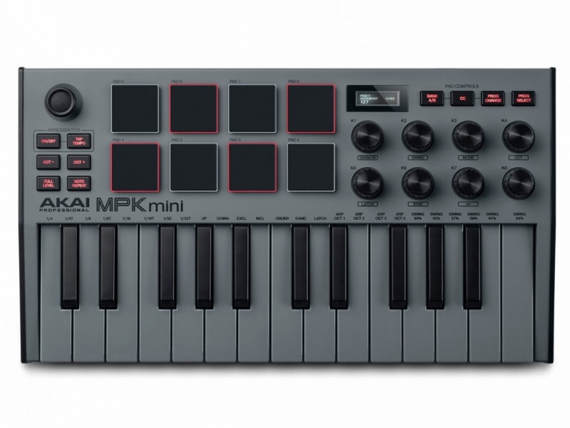 AKAI MPK MINI MK3 Grey is a enhanced dynamic keybed, delivering a piano key performance fit for the world's finest keyboard players.