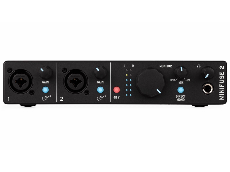 Arturia MiniFuse 2 black compact audio interface designed to work for you.whatever your style.Get your sound out there with simple recording