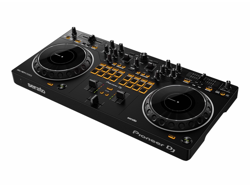 Pioneer DJ DDJ-REV1 with free Serato DJ Lite software, boasting a brand-new battle-style layout that's easy to use and perfect for playing