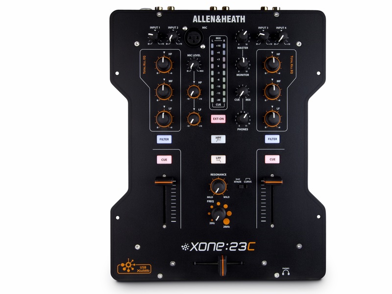 High Performance Mixer Soundcard. Allen & Heath Xone 23C brings together the best of digital DJing and conventional mixing in a compact accessible format