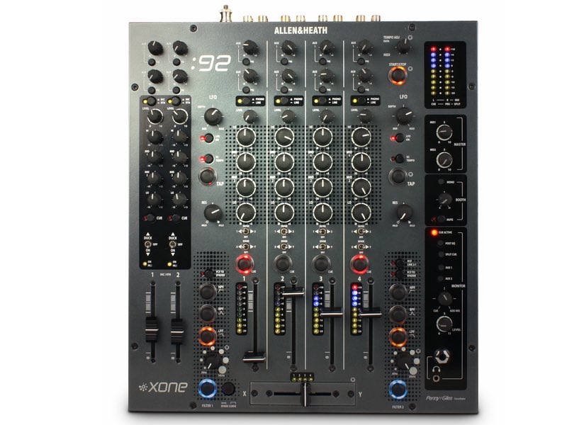 The industry-standard Allen & Heath Xone 92 is a versatile six channel analogue mixer, renowned for its expansive, involving sound. Solid construction