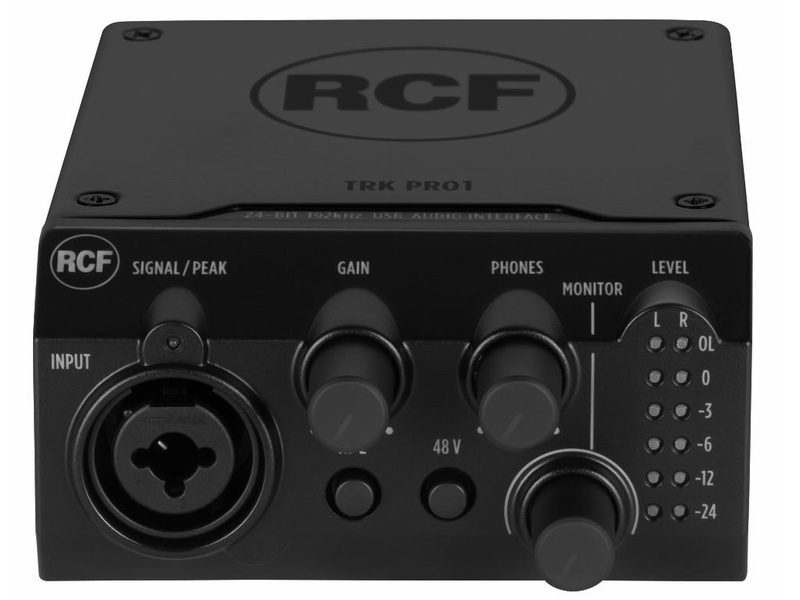 RCF TRK PRO1 interface packs a robust and well-thought USB 2.0 studio-in-a-box with all the connectivity required for microphones, musical instruments.