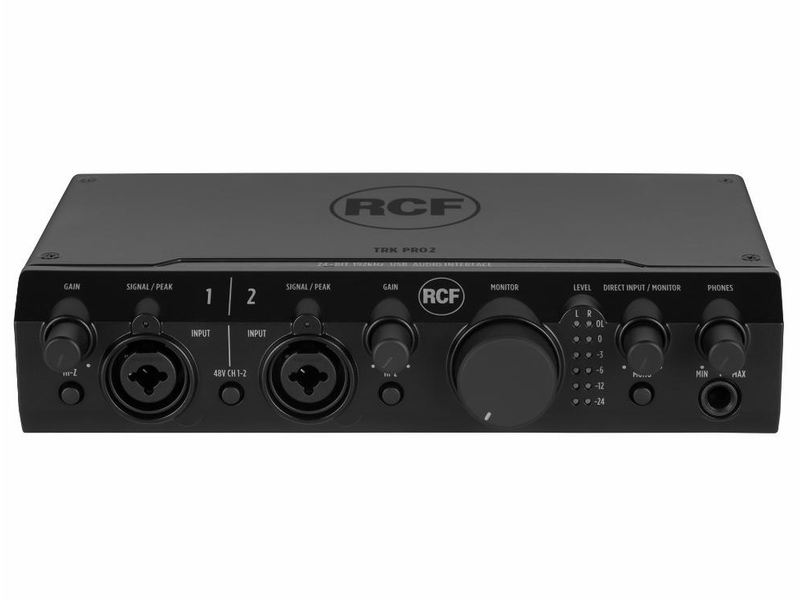 RCF TRK PRO2 interface packs a robust and well-thought USB 2.0 studio-in-a-box with all the connectivity required for microphones, musical instruments.