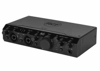 RCF TRK PRO2 interface packs a robust and well-thought USB 2.0 studio-in-a-box with all the connectivity required for microphones, musical instruments.