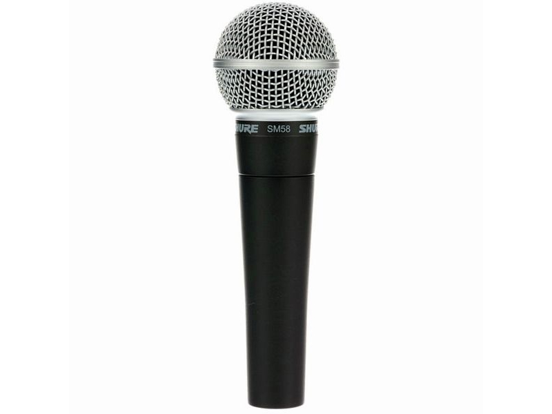 Shure SM58 LC Rugged condenser mic features tailored frequency response for clear reproduction of vocals. Designed to capture brighter vocals with sparkling