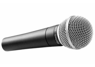 Shure SM58 LC Rugged condenser mic features tailored frequency response for clear reproduction of vocals. Designed to capture brighter vocals with sparkling