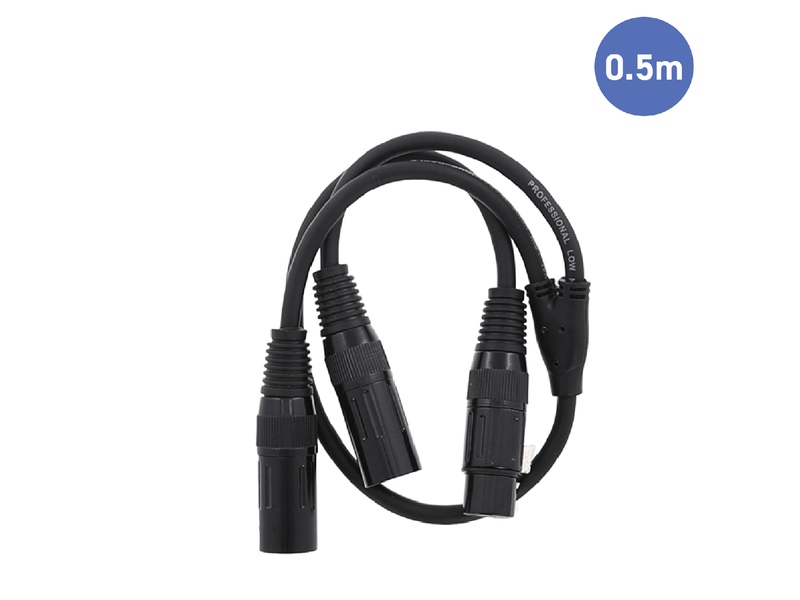 Power Acoustics AUDIOCAB 4040 0.5m XLR F - 2x XLR M - Image 2